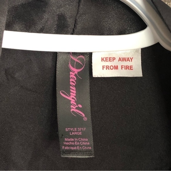 DREAMGIRL size large black robe - Picture 4 of 4